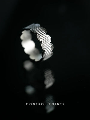 CONTROL POINTS DECO CURVED MEANDER RING | TROVE & TONE