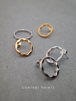 CONTROL POINTS MINIMALIST WAVE OPEN STUDS | TROVE & TONE