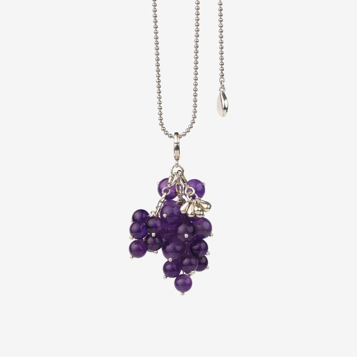 AESTH & UTIL AMETHYST GRAPE PENDANT NECKLACE | TROVE & TONE