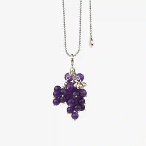 AESTH & UTIL AMETHYST GRAPE PENDANT NECKLACE | TROVE & TONE