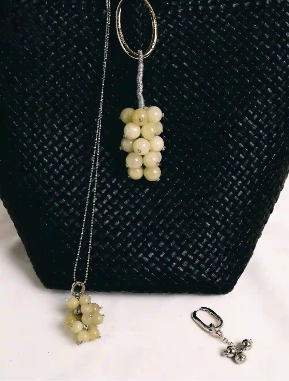 AESTH & UTIL AVENTURINE GRAPE MULTIWAY BAG CHARM | TROVE & TONE