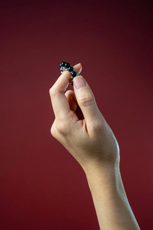 AESTH & UTIL BEADED NATURAL SANDALWOOD RING | TROVE & TONE