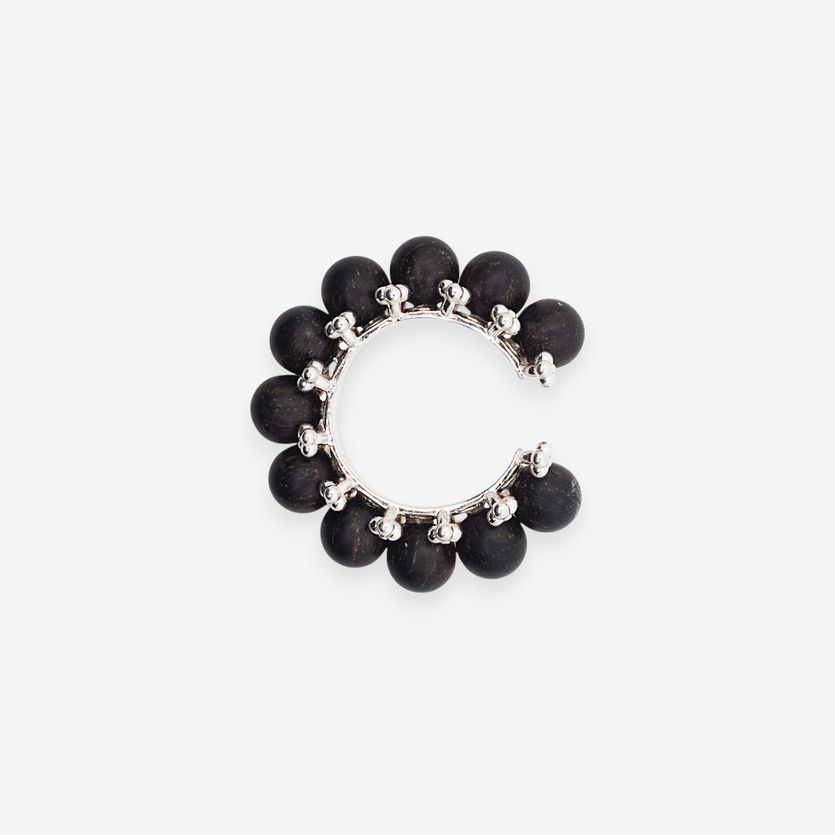 AESTH & UTIL BEADED NATURAL SANDALWOOD RING | TROVE & TONE