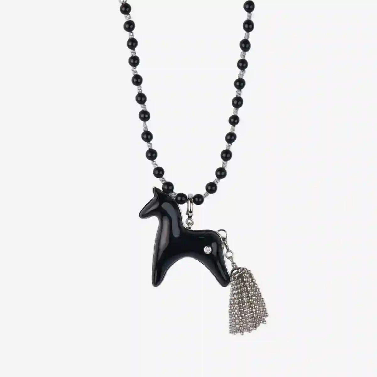 AESTH & UTIL BLACK AGATE MULTIWAY CHAIN | TROVE & TONE