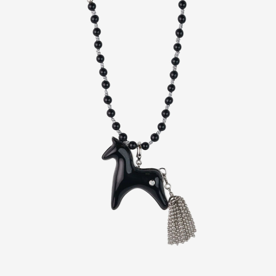 AESTH & UTIL BLACK AGATE MULTIWAY CHAIN | TROVE & TONE