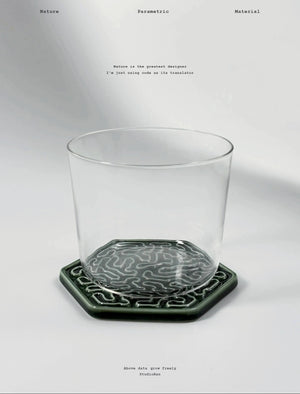 StudioRan CORAL 03 HEX CERAMIC COASTERS | TROVE & TONE