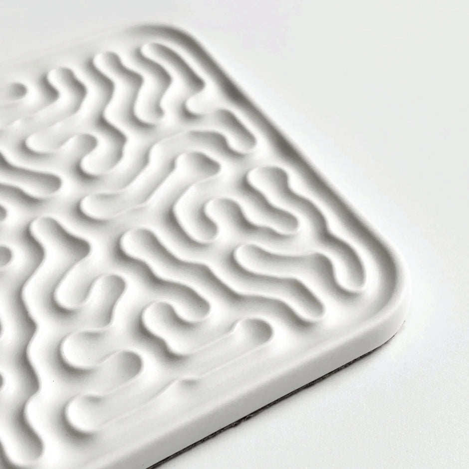 StudioRan CORAL 04 SQUARE CERAMIC COASTERS | TROVE & TONE