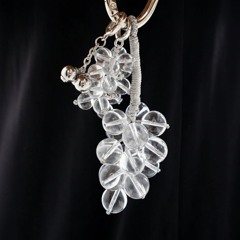 AESTH & UTIL CRYSTAL GRAPE MULTIWAY BAG CHARM | TROVE & TONE