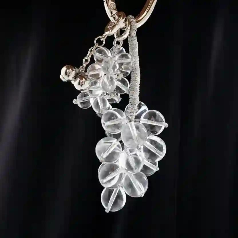AESTH & UTIL CRYSTAL GRAPE MULTIWAY BAG CHARM | TROVE & TONE