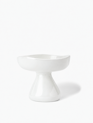 MONOCHROME CERAMIC ELEVATED PET BOWL