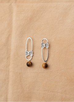 WANYEE CRAFT WOVEN DOUBLE COIN KNOT STUD EARRINGS | TROVE & TONE