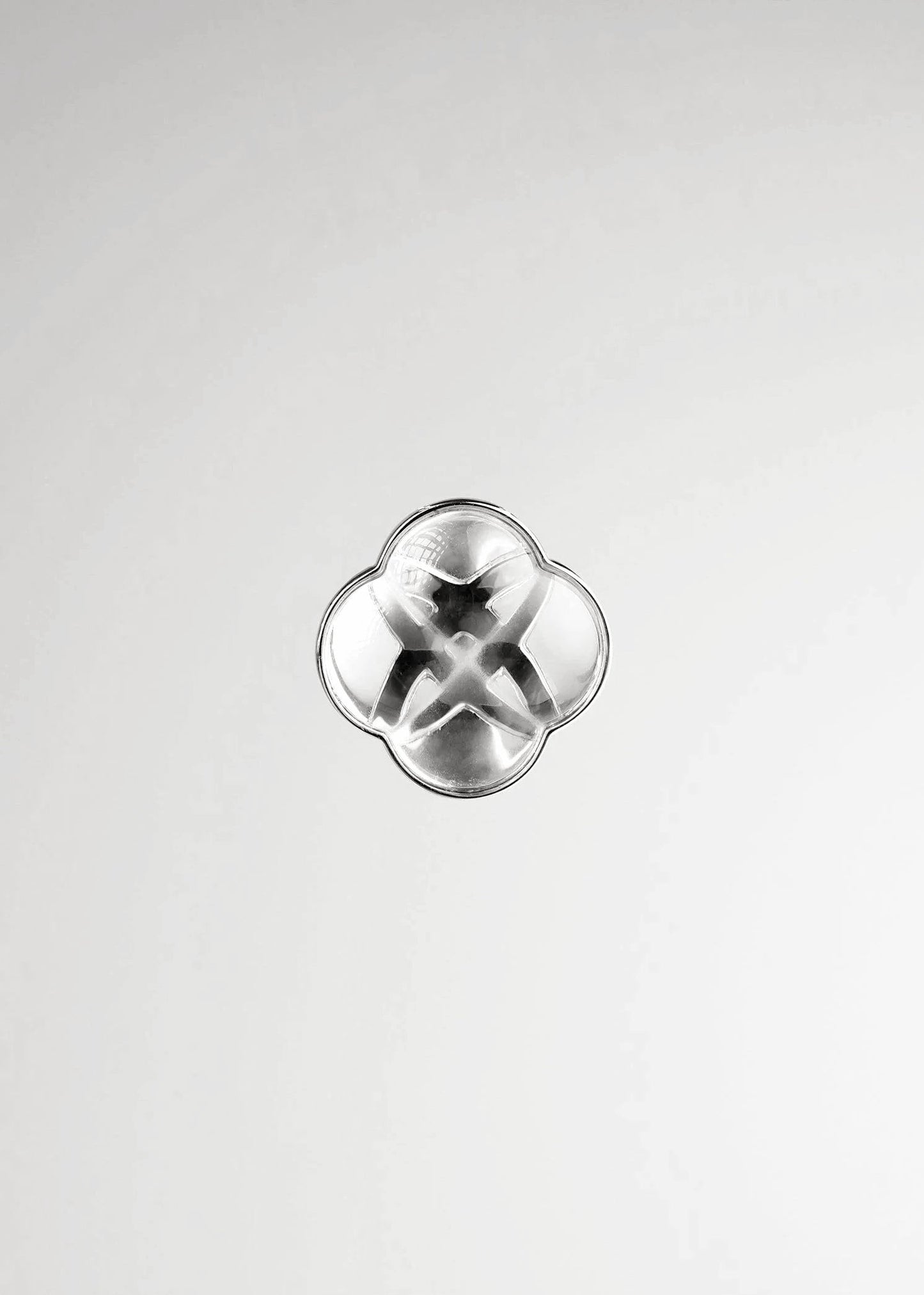 AESTH & UTIL ETERNAL KNOT CLEAR CRYSTAL RING | TROVE & TONE