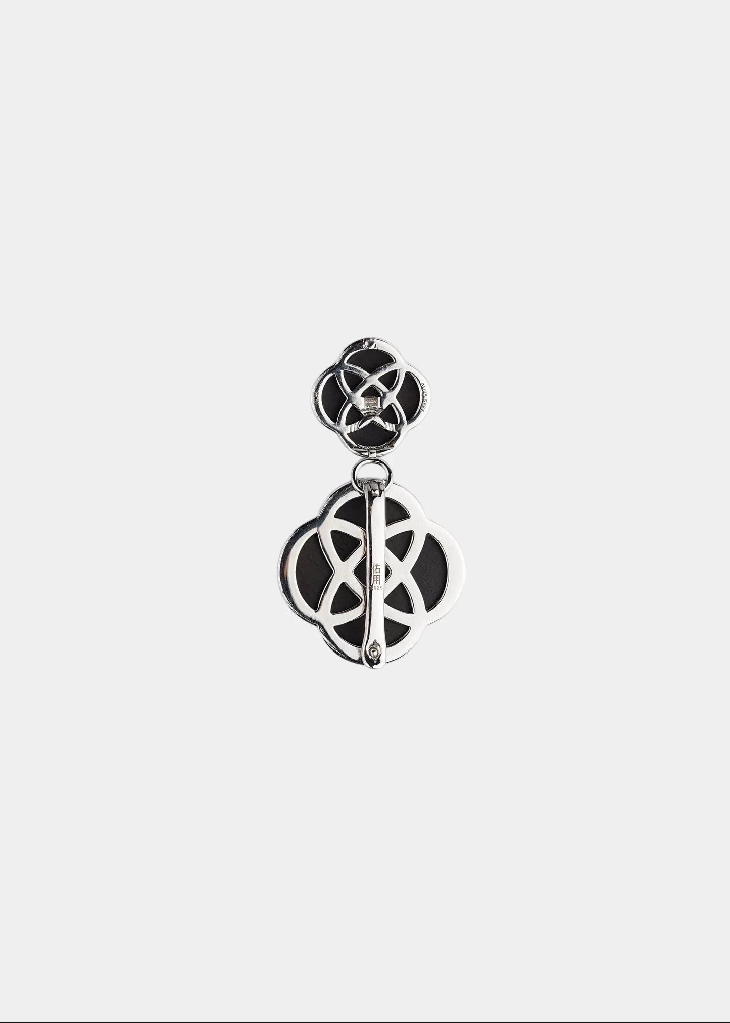 AESTH & UTIL ETERNAL KNOT NATURAL SANDALWOOD STUDS | TROVE & TONE