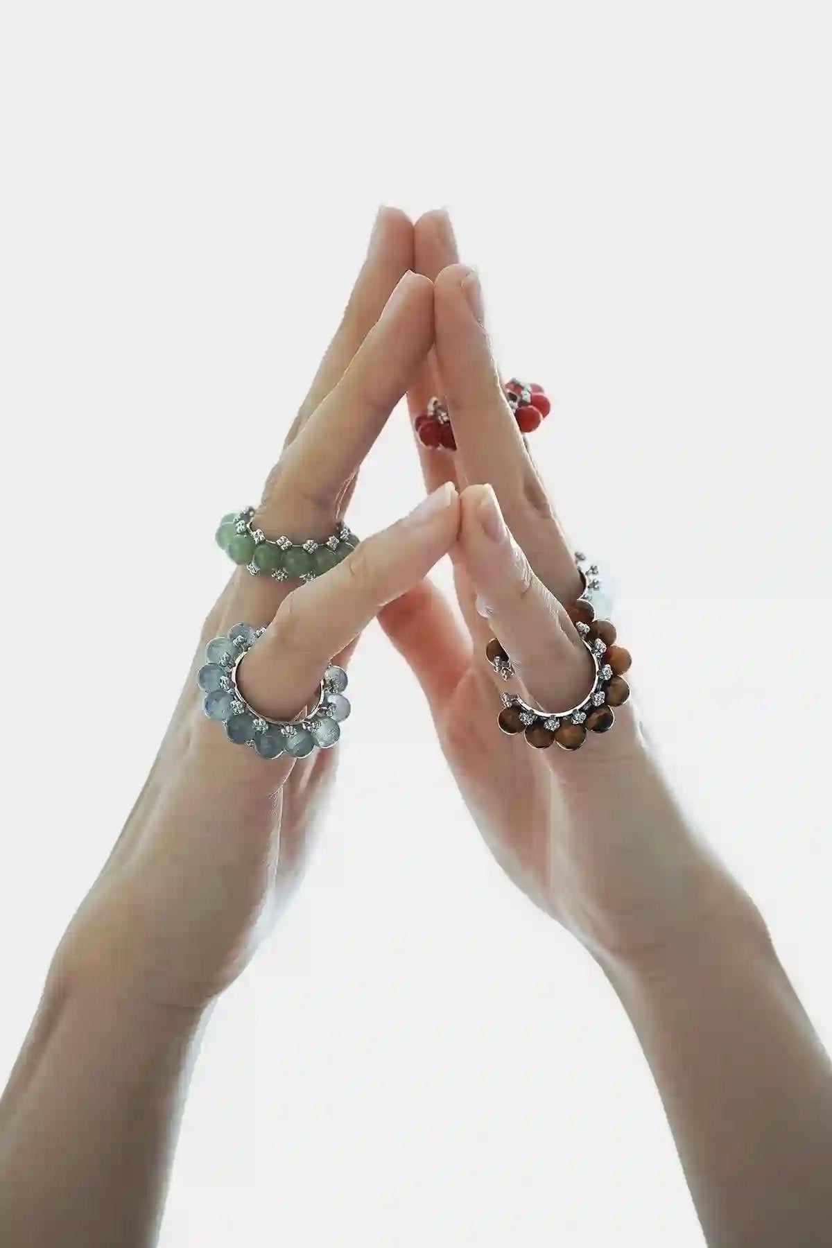 AESTH & UTIL FIVE ELEMENTS BEADED GEMSTONE RING | TROVE & TONE