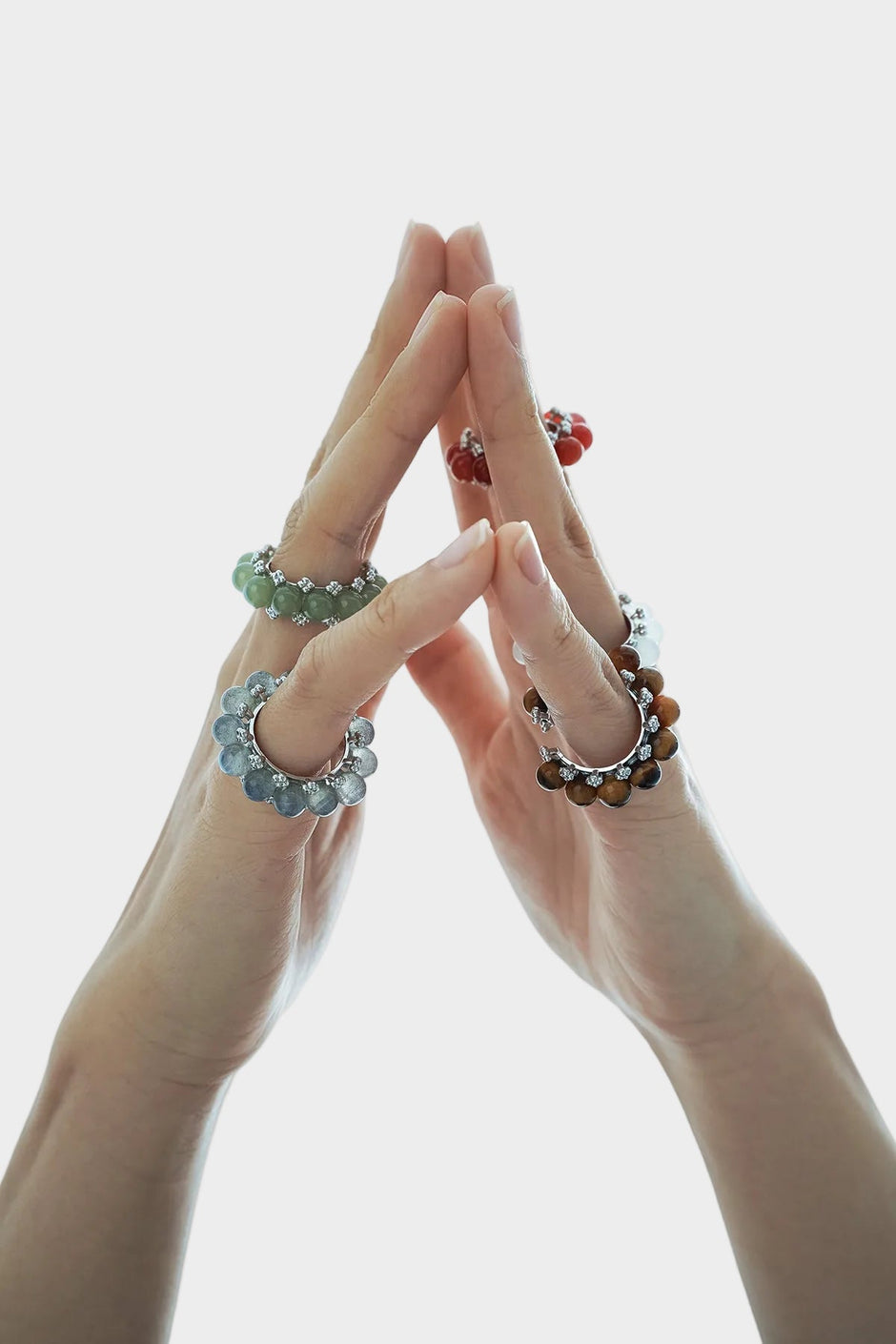 AESTH & UTIL FIVE ELEMENTS BEADED GEMSTONE RING | TROVE & TONE