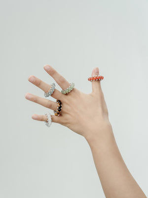 AESTH & UTIL FIVE ELEMENTS BEADED GEMSTONE RING | TROVE & TONE
