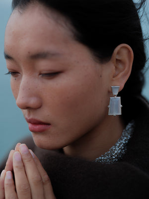 AESTH & UTIL FRAME MULTIWAY PENDANT STUD EARRINGS | TROVE & TONE