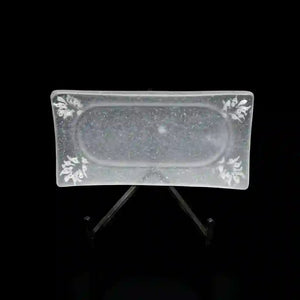 guAi Studio FROSTED GLASS PATE DE VERRE FOOTED PLATE | TROVE & TONE