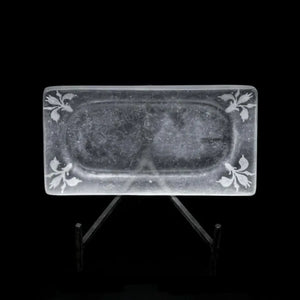 guAi Studio FROSTED GLASS PATE DE VERRE FOOTED PLATE | TROVE & TONE