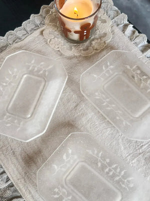 guAi Studio FROSTED GLASS PATE DE VERRE OCTAGONAL DISH | TROVE & TONE