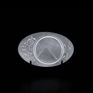 guAi Studio FROSTED GLASS PATE DE VERRE OVAL TRAY | TROVE & TONE