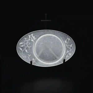 guAi Studio FROSTED GLASS PATE DE VERRE OVAL TRAY | TROVE & TONE
