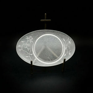 guAi Studio FROSTED GLASS PATE DE VERRE OVAL TRAY | TROVE & TONE