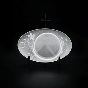 guAi Studio FROSTED GLASS PATE DE VERRE OVAL TRAY | TROVE & TONE