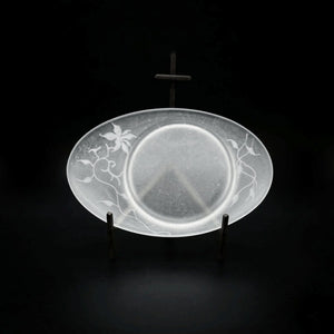 guAi Studio FROSTED GLASS PATE DE VERRE OVAL TRAY | TROVE & TONE