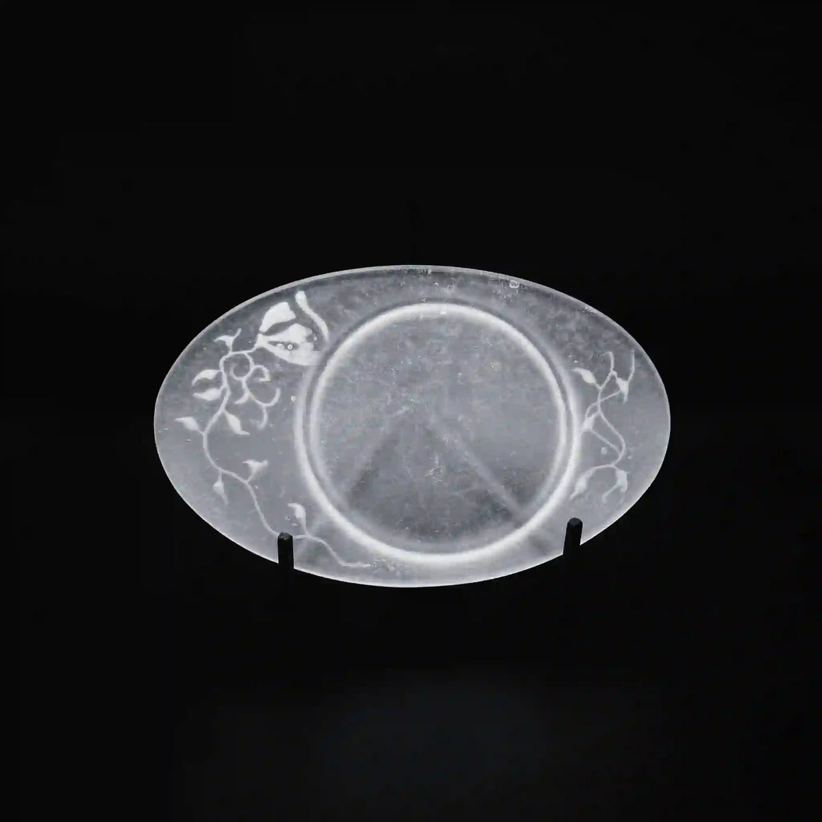 guAi Studio FROSTED GLASS PATE DE VERRE OVAL TRAY | TROVE & TONE