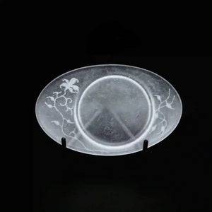 guAi Studio FROSTED GLASS PATE DE VERRE OVAL TRAY | TROVE & TONE