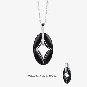 NORTH STAR OVAL MULTI-WEAR NECKLACE & EARRINGS SET