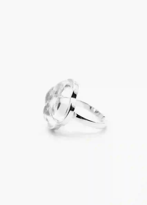 Aesth & Util ETERNAL KNOT CLEAR CRYSTAL RING | TROVE & TONE