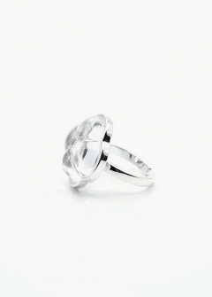 Aesth & Util ETERNAL KNOT CLEAR CRYSTAL RING | TROVE & TONE