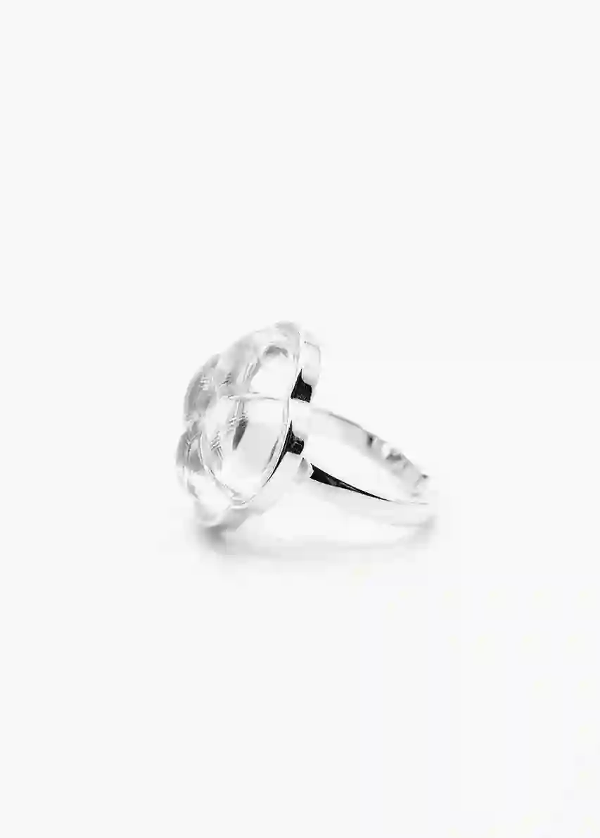 Aesth & Util ETERNAL KNOT CLEAR CRYSTAL RING | TROVE & TONE