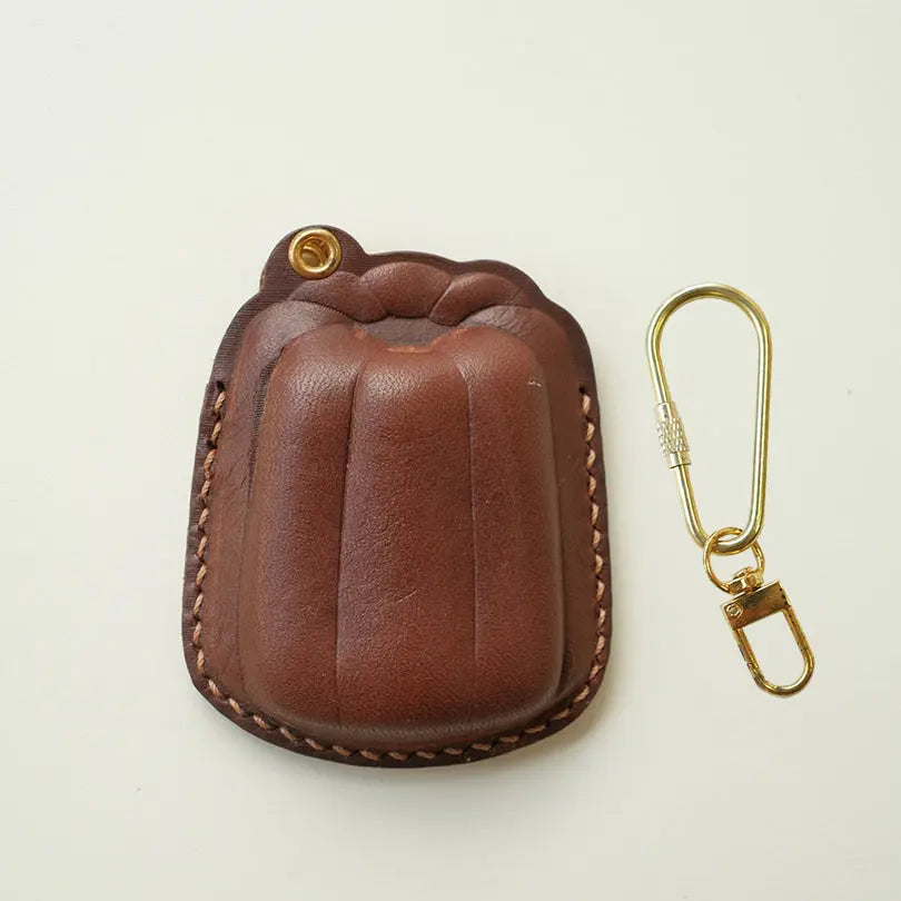 ChengTian HANDMADE LEATHER CANELE CHARM & FOB CASE | TROVE & TONE