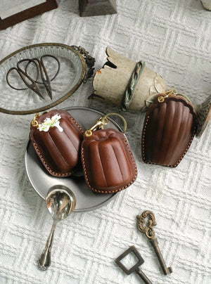 ChengTian HANDMADE LEATHER CANELE CHARM & FOB CASE | TROVE & TONE