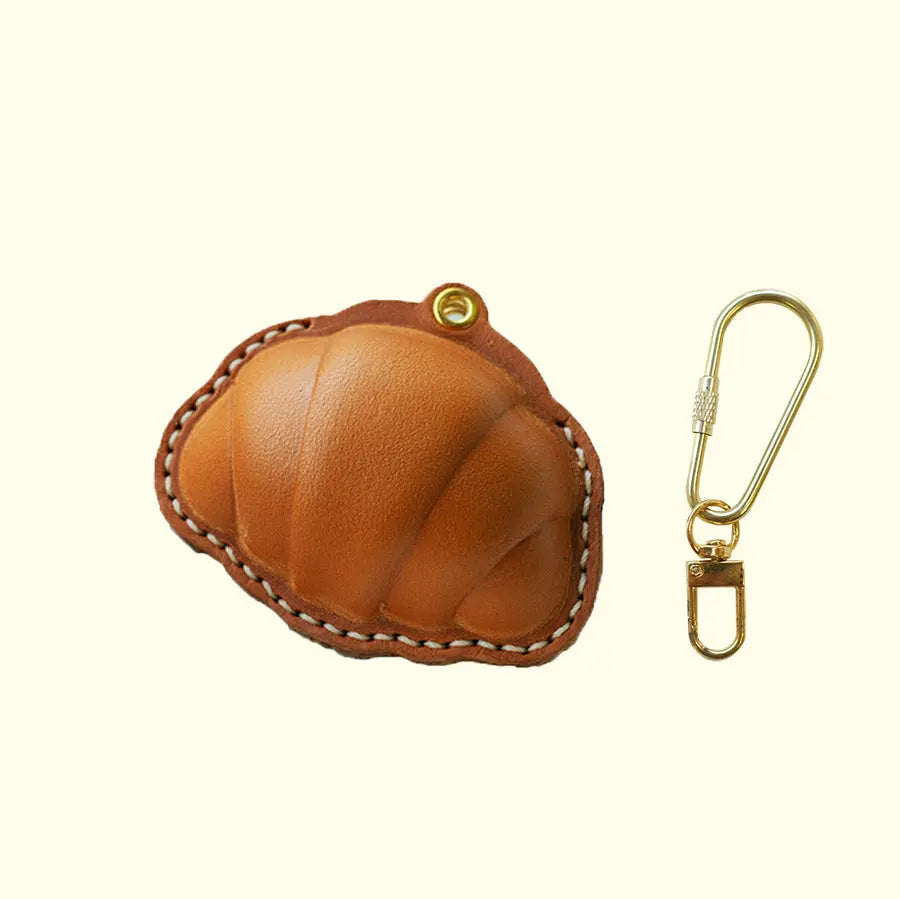 ChengTian HANDMADE LEATHER CROISSANT CHARM & FOB CASE | TROVE & TONE