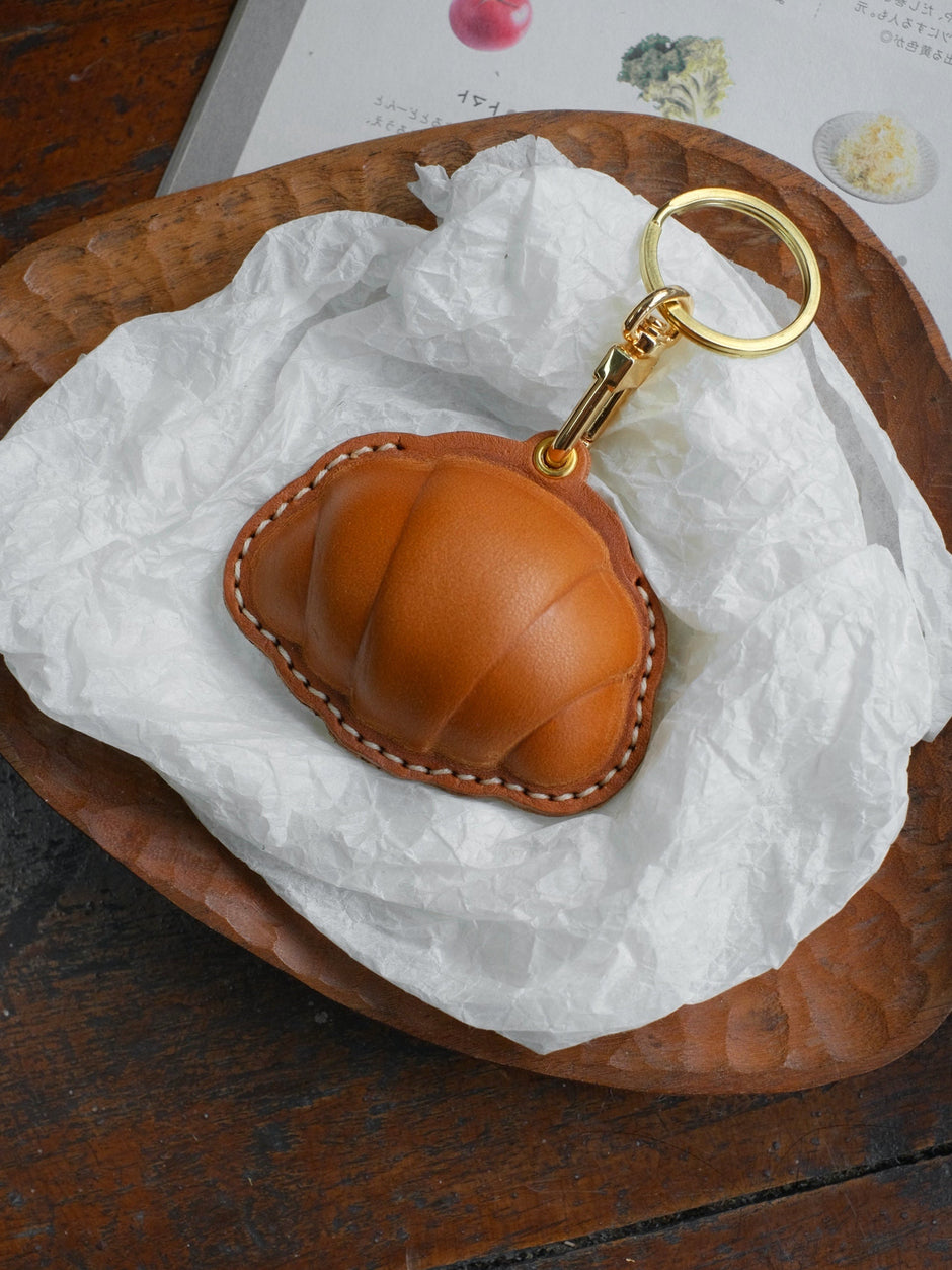 ChengTian HANDMADE LEATHER CROISSANT CHARM & FOB CASE | TROVE & TONE
