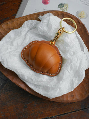 ChengTian HANDMADE LEATHER CROISSANT CHARM & FOB CASE | TROVE & TONE