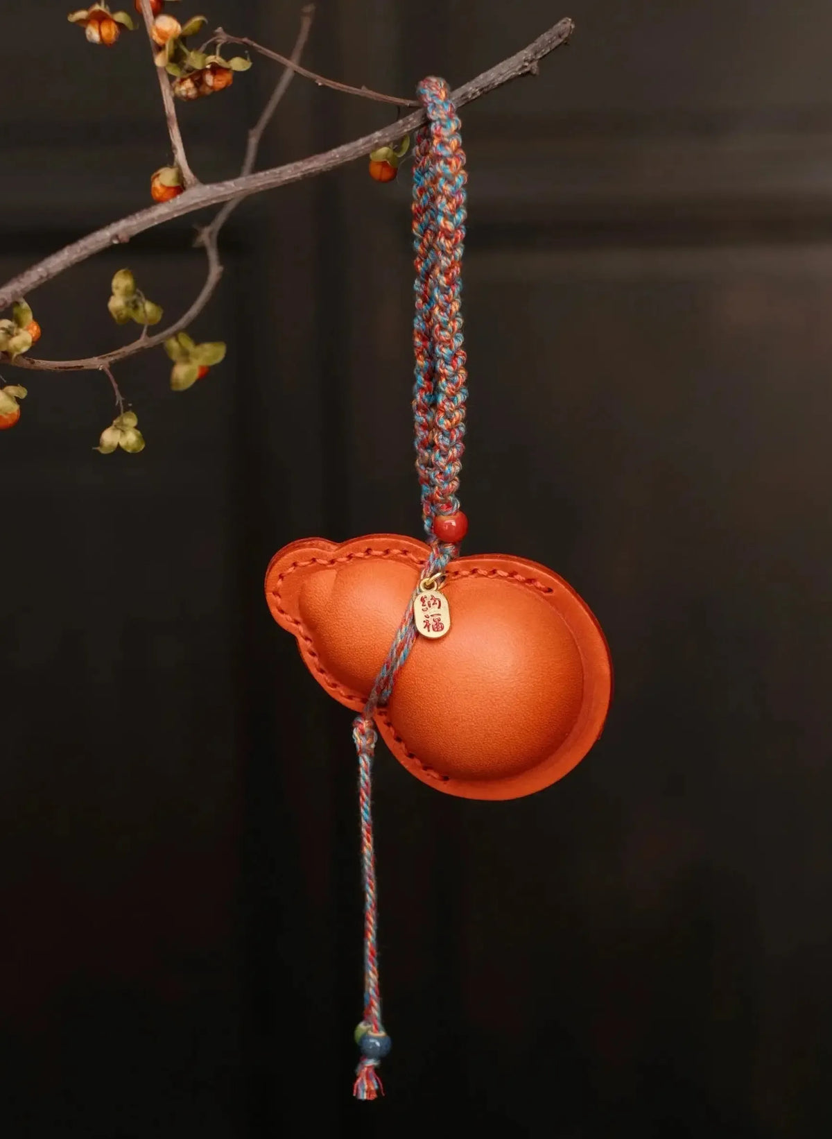 ChengTian HANDMADE LEATHER GOURD CHARM | TROVE & TONE