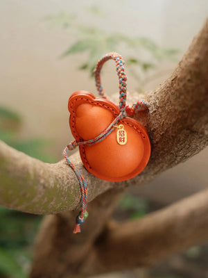 ChengTian HANDMADE LEATHER GOURD CHARM | TROVE & TONE