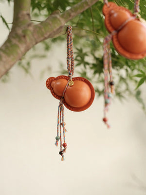ChengTian HANDMADE LEATHER GOURD CHARM | TROVE & TONE