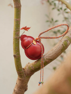 ChengTian HANDMADE LEATHER GOURD CHARM | TROVE & TONE