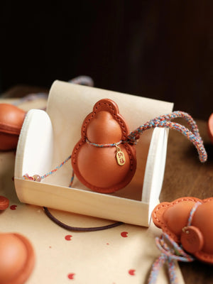 ChengTian HANDMADE LEATHER GOURD CHARM | TROVE & TONE