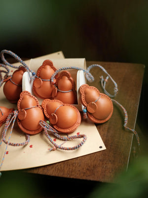 ChengTian HANDMADE LEATHER GOURD CHARM | TROVE & TONE