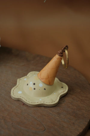 ChengTian HANDMADE LEATHER ICE CREAM CHARM | TROVE & TONE