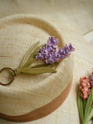ChengTian HANDMADE LEATHER LAVENDER CHARM | TROVE & TONE