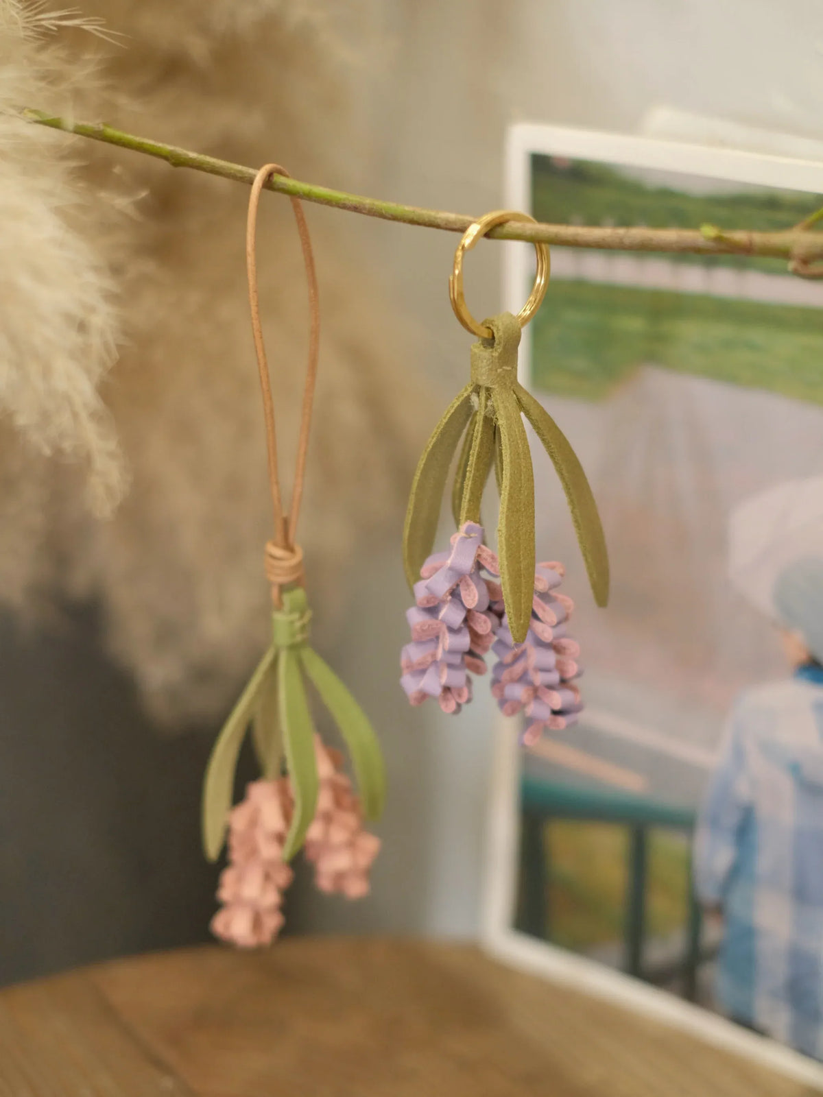 ChengTian HANDMADE LEATHER LAVENDER CHARM | TROVE & TONE