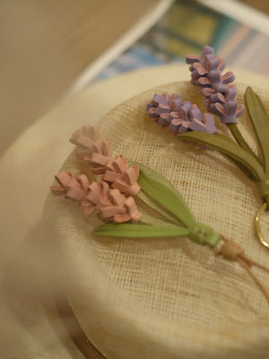 ChengTian HANDMADE LEATHER LAVENDER CHARM | TROVE & TONE